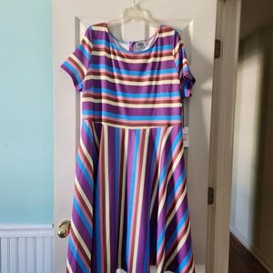 Unique Vintage New Striped Neopolitan Dress